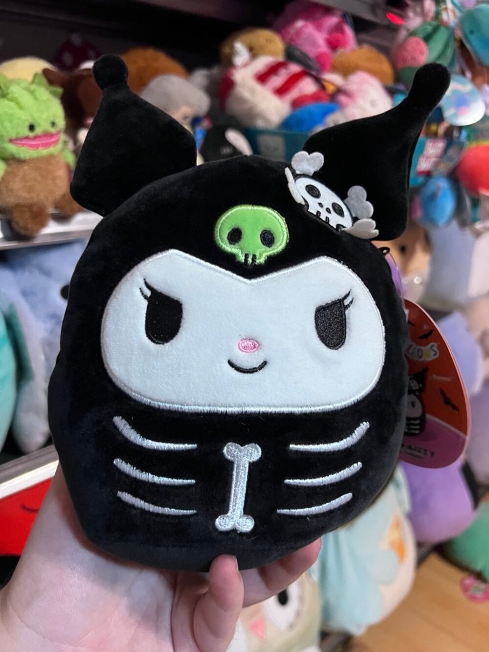 Kuromi Halloween Skeleton Squishmallow NWT 7” NWT